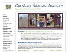 Tablet Screenshot of calvertparks.org